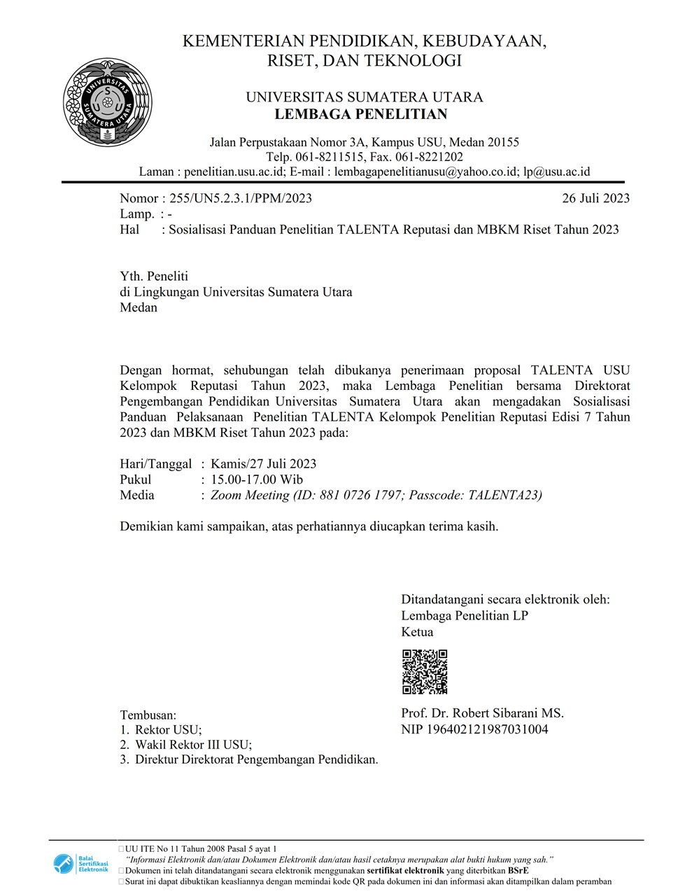Undangan Sosialisasi Panduan TALENTA REPUTASI dan MBKM Riset 2023 001